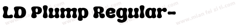 LD Plump Regular字体转换